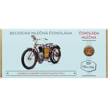 Čokoláda CHOCO POLA - L&K motocykleta typ L - mléčná čokoláda 100g