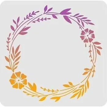 Plastová šablona, VĚNEC 2, 30x30cm