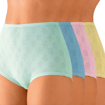 Kalhotky Sada 7 kalhotek maxi z úpletu pointelle světlé barvy 42/44