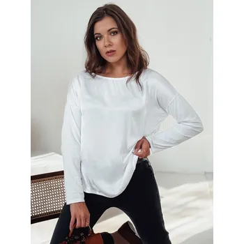 Dámská halenka Dámská oversize halenka SILKINEA bílá DStreet černá | bílá | šedá 3058780