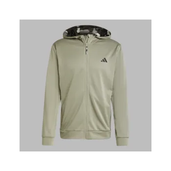 Pánská mikina adidas Train Essentials Camo Full-Zip Hoodie 3XL