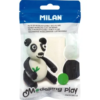 Modelovací hmota Modelovací set MILAN Air-dry Modelling Play clay 100 g, bílý