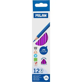 Pastelka Pastelky trojhranné MILAN 231 fialové 12 ks