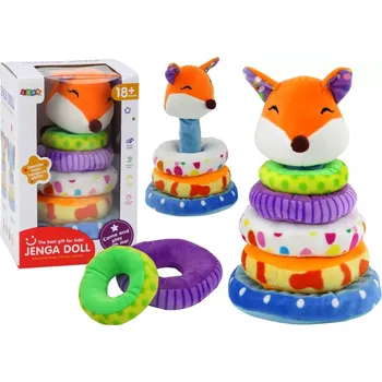 plyšák Plyšová vzdělávací pyramida s liškou 27 cm