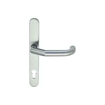 Příslušenství k oknu G-U GU-BKS RONDO H1.1 PZ92 FS STŘÍBRNÁ - Ochranné kování klika/klika bez překrytu, čtyřhran 9 mm