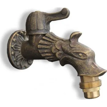 Vodovodní kohout Vodovodní KOHOUTEK DRAK 1/2", zlatá patina