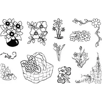 Dětské razítko Razítka gelová motiv Květin