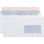 DL samolepicí s páskou, vnitřní potisk, okno vpravo 80g, box 200ks