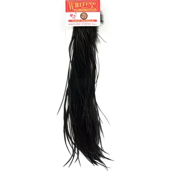 Kohoutí sedlový skalp Whiting Bronze 1/2 Saddle Black