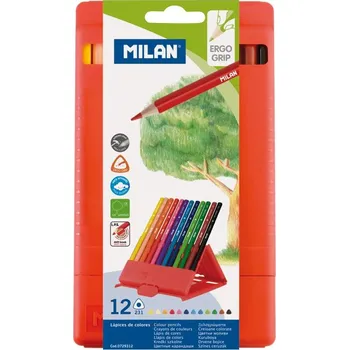 Pastelka Pastelky trojhranné MILAN 231 ve stojánku 12 ks v sadě