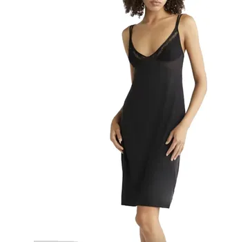 Dámská noční košile Calvin Klein noční košilka QS6926E černá - Černá / S
