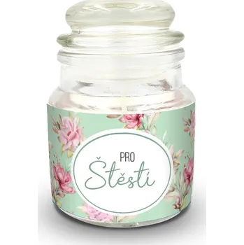 Svíčka Nekupto Mini svíčka s potiskem - Pro štěstí