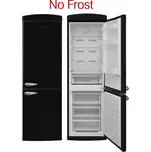 Geratek Miami KG 3300 B černá RETRO lednice s No Frost