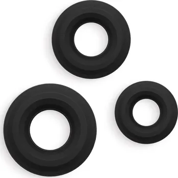 NS Novelties Renegade 3pc Fireman Rings Black