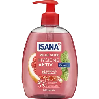 Mýdlo ISANA Jemné antibakteriální mýdlo Grep a máta 500 ml