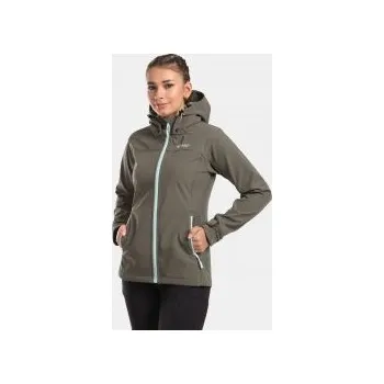 Dámská softshellová bunda Kilpi RAVIA-W tmavě zelená WL0129KI 40; Zelená bunda + DÁREK DLE VÝBĚRU!