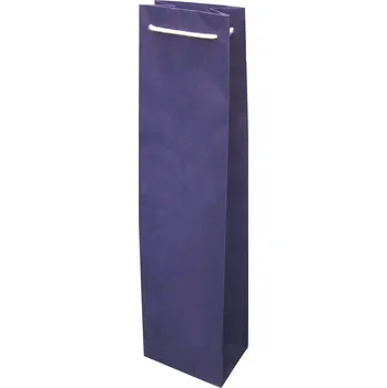 Dárková taška Taška papírová na víno modrofialová