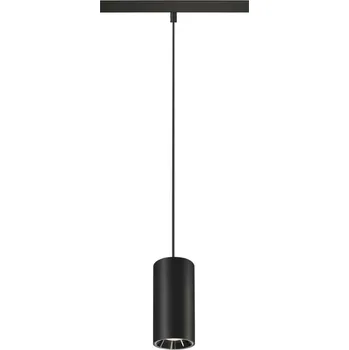 BIG WHITE (SLV) NUMINOS S 48V TRACK DALI závěsné svítidlo, černá / chrom, 16W, 1200lm, 4000K, CRI90, 40° 1006854