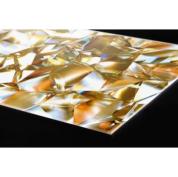 Obklad DIMEX | Plexisklo za kuchyňskou linku PGT-10060-072 | 100 x 60 cm | Zlatý krystal + Plexisklo za kuchyňskou linku DIMEX v rozměru 100 x 60 cm, motiv Zlatý krystal