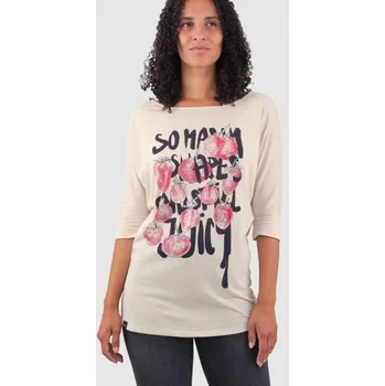 Dámské tričko Woox Berryverse Bone White triko 44 + DÁREK