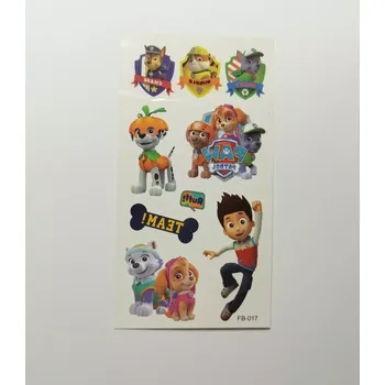 Odstranitelné tetování Dětské dočasné tetování - TLAPKOVÁ PATROLA 12 (Značka: TAKARA TOMY)