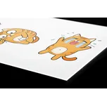 DIMEX | Plexisklo za kuchyňskou linku PGT-18060-184 | 180 x 60 cm | Kočičí emoce + Plexisklo za kuchyňskou linku DIMEX v rozměru 180 x 60 cm, motiv Kočičí emoce