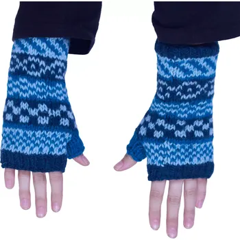 Rukavice Vlněné bezprstové rukavice Rajutan Blue