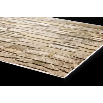 Obklad DIMEX | Plexisklo za kuchyňskou linku PGT-24060-259 | 240 x 60 cm | Béžové přírodní obložení + Plexisklo za kuchyňskou linku DIMEX v rozměru 240 x 60 cm, motiv Béžové přírodní obložení