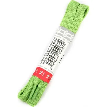 Tkaničky do bot VTR Tkaničky polyesterové ploché sv.zelené 70 cm