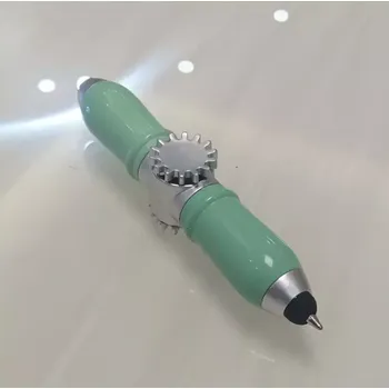 Gadget Světelný Fidget Spinner Pen zelený
