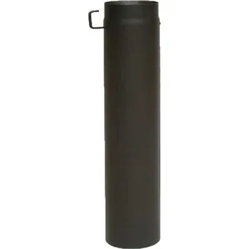 Kouřovod Ocelová trubka kouřovodu 130 x 250 mm, s klapkou, tloušťka 1,5 mm
