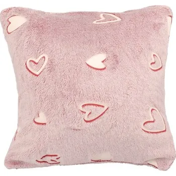 Dekorativní polštářek Mikroflanelový povlak SRDCE svítící 40x40 cm