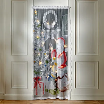 Vánoční dekorace 3Pagen LED vánoční záclona 102 x 213 cm
