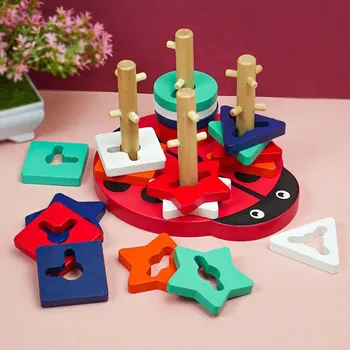 Dřevěná hračka Dřevěná skládačka beruška