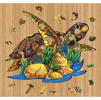 Puzzle Dřevěné kreativní puzzle Želva