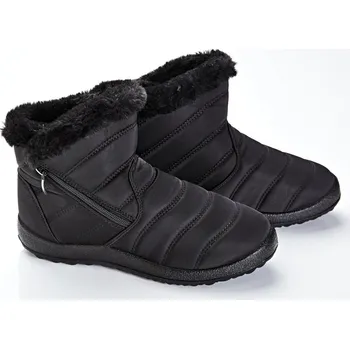 Dámské pantofle 3Pagen Kotníková hřejivá obuv Maria černá 39