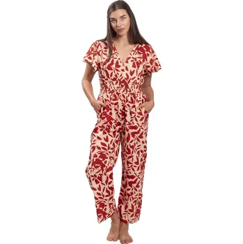 Dámský overall Overal KIRANA červeno-béžová