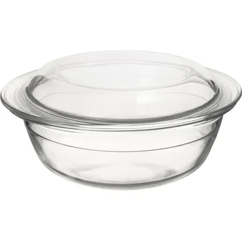 Orion Skleněný pekáč s víkem kulatý, pr. 20 cm, čirá