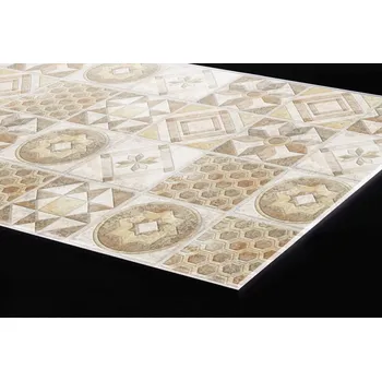 Obklad DIMEX | Plexisklo za kuchyňskou linku PGT-06060-168 | 60 x 60 cm | Béžové kachličky + Plexisklo za kuchyňskou linku DIMEX v rozměru 60 x 60 cm, motiv Béžové kachličky