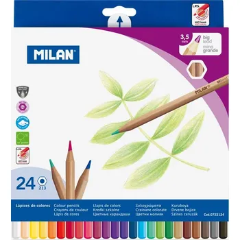 Pastelka Pastelky Milan 213 šestihranné 24ks sada v papírové krabičce