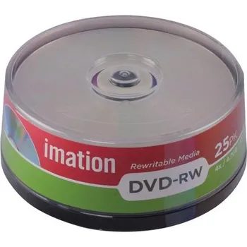 Optické médium DVD-RW Imation 4,7 GB 4x cake box/25 ks