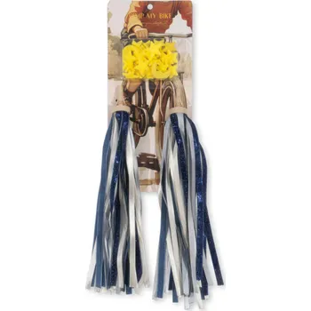 KONGES SLOJD Cyklistické střapce na řídítka DARK BLUE GLITTER