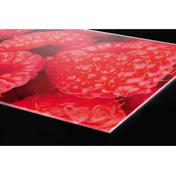 Obklad DIMEX | Plexisklo za kuchyňskou linku PGT-06060-004 | 60 x 60 cm | Maliny + Plexisklo za kuchyňskou linku DIMEX v rozměru 60 x 60 cm, motiv Maliny