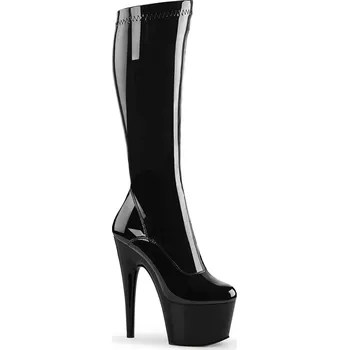 Dámské erotické boty Pleaser Adore-2000 Blk Str Pat/Blk Velikost 35