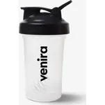 VENIRA shaker PRO s poutkem, černo-bílý, 400 ml