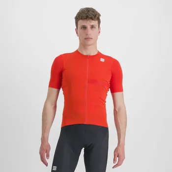 cyklistický dres SPORTFUL Cyklistický dres s krátkým rukávem - MATCHY - červená L
