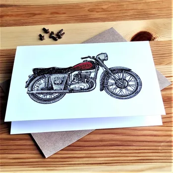 Přání s obálkou Motorka č. 4