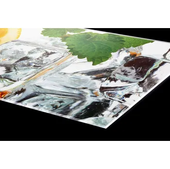 Obklad DIMEX | Plexisklo za kuchyňskou linku PGT-24060-023 | 240 x 60 cm | Citrón a led + Plexisklo za kuchyňskou linku DIMEX v rozměru 240 x 60 cm, motiv Citrón a led