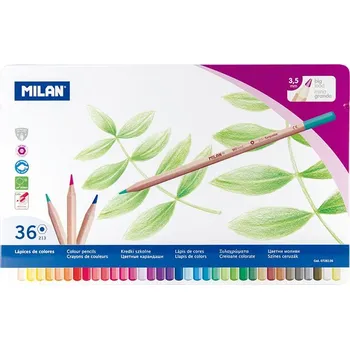 Kresba Pastelky Milan 213 šestihranné v kovové krabičce 36ks