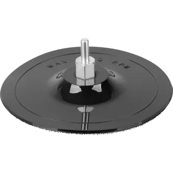 Brusný talíř STREND PRO 222337 Unašeč brusných výseků, 125mm, trn 8mm, suchý zip